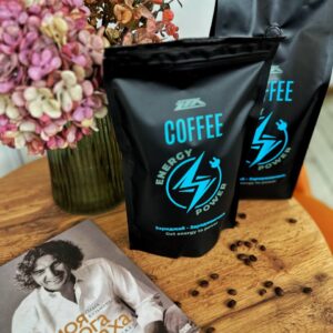 Кава «Energy Power» 900г, (зерно) суміш арабіки 60% та робусти 40% (Бразилія Сантос, Уганда Другар, Індія Чері)